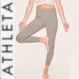 Athleta | Eclipse Leggings | Size Small | Gray | Mesh 7/8 Tights | $20